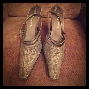 Nina black slingback heels